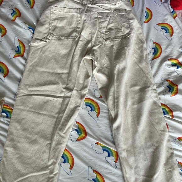 Beige Cargo-Style Pants - Picture 3 of 4